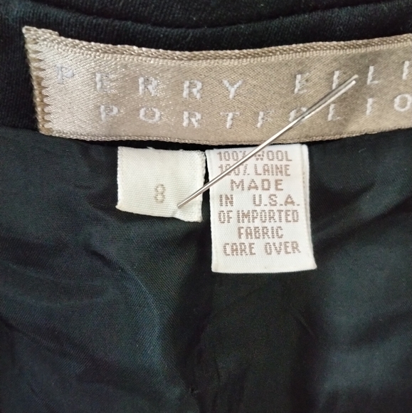 Perry Ellis Black Wool Blazer - Picture 5 of 7